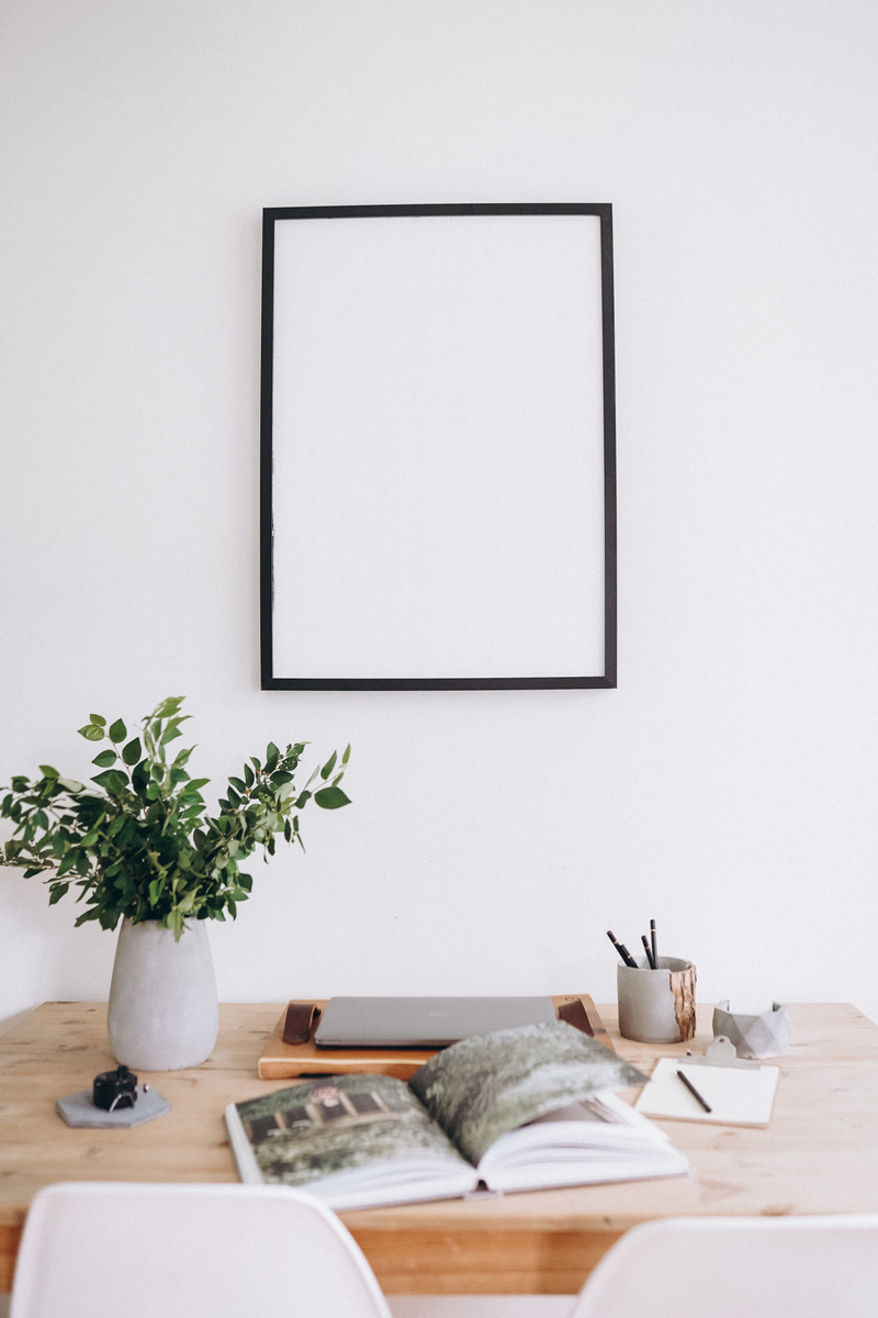 Table at Home Office Interior Design